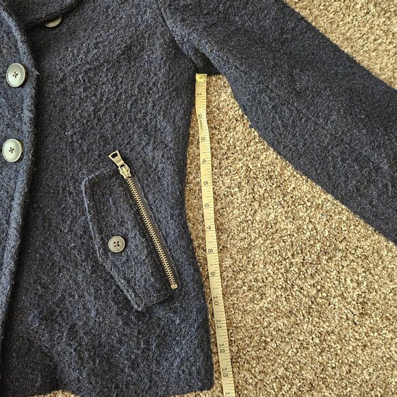 Navy Wool Jacket - Picture 6 of 11